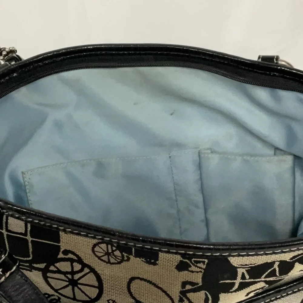 Coach Black and Tan Shoulder Bag